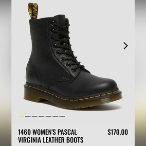 Dr. Martens 1460 Pascal Virginia Boots in Black